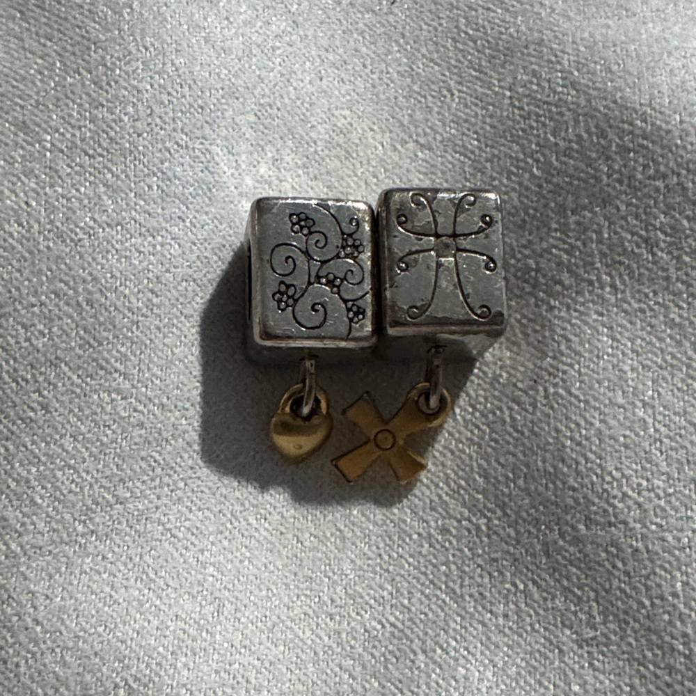 Pandora Silver and Gold Charm